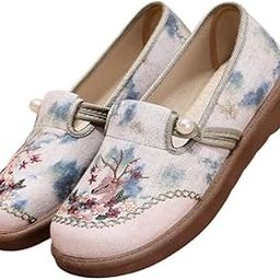 Women's Spring Folk-Style Cloth Shoes – All-Match, Comfortable & Stylish Footwear| 38 | Green-image-31