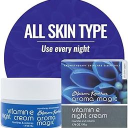 Aroma Magic Vitamin E Night Cream| Repairs, replenishes, & lightens blemishes| Carrot & lotus extract, sunflower oil, shea butter, geranium & patchouli essential oil| All Skin Type -50g-7