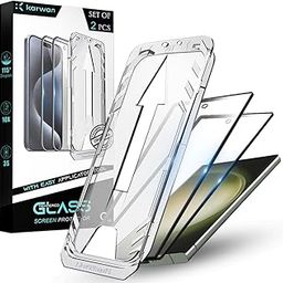 KARWAN® Easy Fit Tempered Glass Screen Protector Guard for Samsung Galaxy S24 Ultra Smartphone (With Easy Applicator) | Pack of 2-23