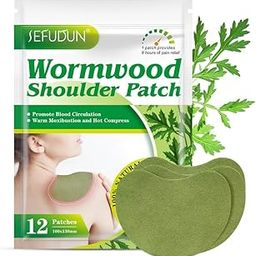 Boxania® Shoulder Patches, Arthritis Wormwood Patches, Body Pain Relief Sticker, for Neck, Shoulder Pain and Muscle Soreness, (Lasts for 8 hours) - Pack of 12 pcs-image-25