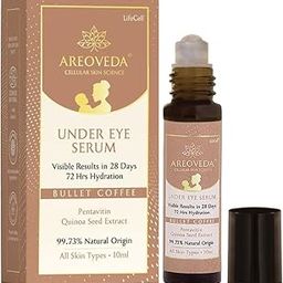 AREOVEDA Roll-On Cryocoffee Under Eye Serum (10Ml) With Pentavitin & Quinoa Seed Extract - Reduces Dark Circles, Puffiness & Wrinkles I Visible Results In 28 Days With 72 Hrs Hydration-28