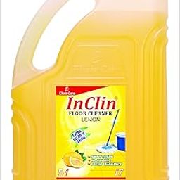 InClin Floor Cleaner Liquid, Surface Cleaner And Bathroom Tiles Cleaner Liquid, Disinfectant & Insect Repellent| Suitable For All Floor Cleaner Mops | Kills 99.9% Germs| Lemon 5-Litre|-image-95