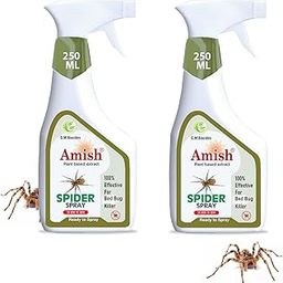 Amish Herbal Spider Spray 250ml Pack Of 2 |10 Minutes Formula |Removes Entire Spider colony|Powerful 100% Organic No Chemical Spider Repellent Spray for Home Office & Garden Long Lasting Protection-image-14