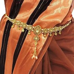 Brass White Fashion Hip Belt with Stone for Women-image-24