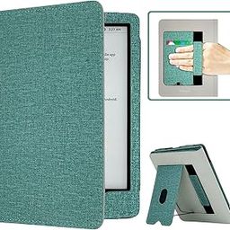 RSAquar Kindle Paperwhite Case for 11th Generation 6.8" and Signature Edition 2021 Released, Premium PU Leather Cover with Auto Sleep Wake, Hand Strap, Card Slot and Foldable Stand, Sage-picture-13