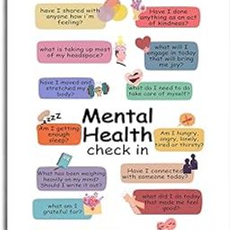 Mental Health Check In Sign, Decorative Hanging Wood Plaque for Wall, Mindfulness Sign for Counseling Room, Psychology Wall Sign, Mental Health Decor, Therapy Office Wall Decor, Positive Home Decor-image-96