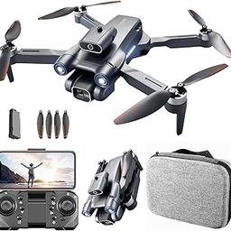 Ascetic dRoNe wItH hD DuAl cAmErA BrUsHlEsS MoToR, oNe cLiCk tAkEoFf/lAnDiNg FlIp rOlLiNg gEsTuRe cOnTrOl wI-Fi cAmErA ReMoTe cOnTrOl -X DrOnE, 2 x BaTtErY-21