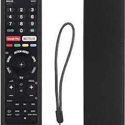 chmy Protective Silicone Remote Case for Sony RMT-TX102U RMF-TX200U RMT-TX200U RMF-TX300U Smart Android TV Voice Remote Controller Washable Skin-Friendly Remote Cover with Loop (Black)-picture-29