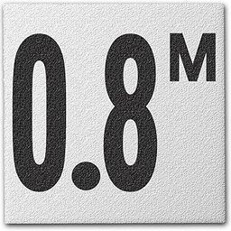 Ceramic Swimming Pool Deck Depth Marker " 0.8 M " Abrasive Non-Slip Finish, 4 inch Font-image-23