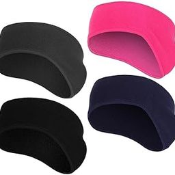 Winter Earmuffs For Men & Women, Fleece Ear Warmers Headband (Pack Of 4 Ear Warmer Muffs)-image-98