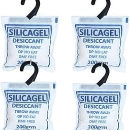 Silica Gel 200 Gram Pouch of | Silica Gel Pouches for Room Kitchen Wardrobe Cupboard car Bedroom Camera Lenses Shoes 200 Gm (200 Gm Pack of 4)-image-98