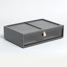 Pendaflex Stackable Drawer, Durable Plastic, Silicon Handles, Tinted Drawers, Single, Gray, 14" x 9" x 3.5", Large, 1 Piece (41794)-20