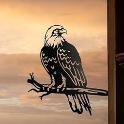 Eagle Decor Metal Birds Yard Decor Yard Art Outdoor Tree Decor Eagle Statue Outdoor Metal Bird Wall Art Bald Eagle Wall Decor Statue Outdoor-image-64