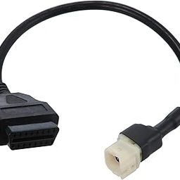 3nh AUTOHAUX 38cm 1.25ft 4 Pin to OBDII Cable Cord Diagnostic Adapter Cable Motorcycle OBD2 Scanner Diagnostic Cable Adapter for-image-73