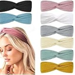 16PCS Hair Band for Women Knit Headband Girls Stretchy Bands Boho Non Slip Twist Headbands Ladies Makeup Yoga Fitness-image-24
