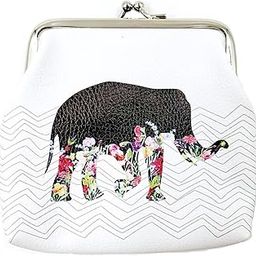 Kiss Lock Purse for Women | Waterproof Portable Change Pouch | Mini Purse Wallets for Cash, Key-image-1