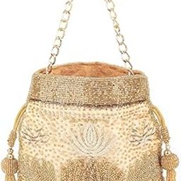Women Golden Bright Potli Bag-16