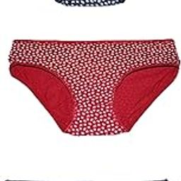 Low Rise Bikini Panty with-Maroon, Blue, Maroon Color-18