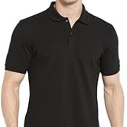 octave Men Polo Collar Black T-Shirt-picture-43