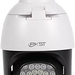 CAMERA DEKHO Weatherproof, Wi-Fi Security Camera Outdoor, Plug-in Surveillance for Home Rotate 360° Tilt, Motion Tracking, Full Color Night Vision Camera. (Weatherproof White Ptz Camera) (W PTZ)_136-31