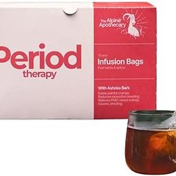 The Alpine Apothecary Period Therapy – Herbal Plant Infusion Supplement for Period Pain Relief | Eases Cramps, Reduces Bleeding, Relieves PMS, Bloating & Mood Swings | Pure Herbs | 10 Infusion Bags-picture-20