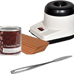 ELRINZA Women Wax Heater Machine, Hot Chocolate Wax Cream 70Wax Strips And Knife, Hair Removal Waxing Kit Combo, Pack of 1-16