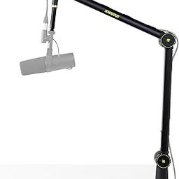 Shure by Gator Deluxe Articulating Desktop Podcasting Mic Boom Arm with Cable Management Channel; (SH-BROADCAST1)-image-12