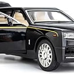 Royals hub Rolls Royce Phantom Model Car 1:32 Scale Exclusive Alloy Metal Pull Back Die-cast Car Toy with Openable Doors & Light Music Boys Toys for Kids (Phantom 1:32)【Colors as Per Stock】-image-75