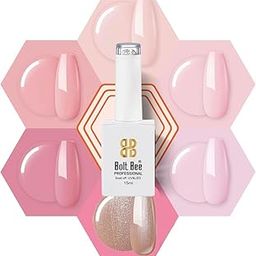 Gel Nail Polish, Super Glossy Finish, Non-Chipping, Non-Smudging, Quick Drying, Set of 6 (03,133,134,70,104,100)-10