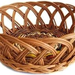 INDIANA CRAFTS (first quality) Round Jali Deep Cane Bamboo Basket | Fruit | Vegetable | Kitchen | Chapati Basket | Gift Packing Multipurpose Handmade Eco-Friendly cane Basket Size (9x9) inches-image-72