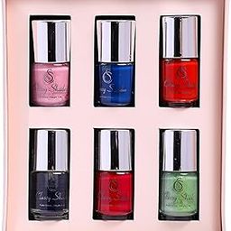 Glossy Nail Polish | Quick Drying Nail Paint with High Shine Long Lasting & Vibrant Nail Paint for Women 5ml Each (Set Of 6) (Matte-2, 5ml)-image-99