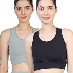 Premium Seamless Non-Padded Slip On Sports Bra Low Impact Workout Bras Activewear Sports Bra-image-5