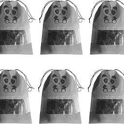 Shoe Bags Pouches for Travel & Storage | Pack of 6 (Grey) | Non-Woven Fabric with Drawstring Closure | Protects Shoes from Dust & Scratches | Ideal for Travel & Closet Organization-image-98