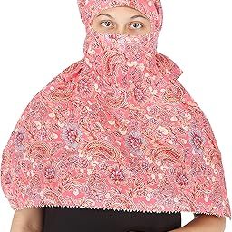 Scarf Face Cover Mask Head Wrap Hair Cover Stole Cotton Floral Printed Bandana Double Face Cum Mask For Women and girls-image-71