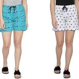 Women's Cotton Printed Regular Fit Shorts (Combo of 2) (WSCOM2-New_338)-image-37