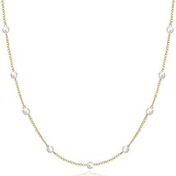 Beads Pendent Necklace Chain for Women | Golden Glow | Elegant Drops | Dainty Gold | Lustrous Link | Classic Station-image-6