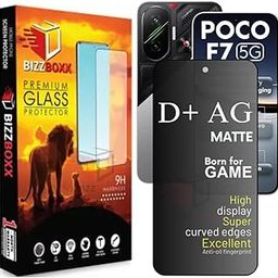 BizzBoxx POCO F7 D+ AG Matte Screen Guard Protector Tempered Glass Anti Fingerprint Gaming Special With Camera Cut (POCO F7-6.67 Inch) - Pack of 1-image-33