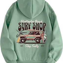 SXV 'surf Shop’ Printed Cool Aesthetic Sweatshirt Hoodie-image-37