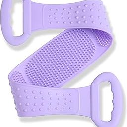 Flipco Silicone Bath Body Brush Scrubber – Silicone Back Shower Scrubber Exfoliating Brush - Spa Massage Skin Care Tool For Sensitive And All Kinds Of Skin-picture-50