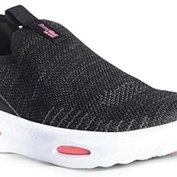 5396 PRIMEWALK300 Slip V4 Black Oxford Sports Shoes for Women | Ideal for Walking, Running | Comfortable | Durable | lightwieght Size- 8-image-12