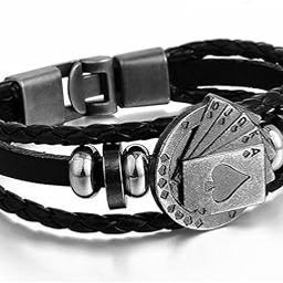 Leather Bracelets for Men & Women - Fashion & Casual Wear - Birthday &-image-0