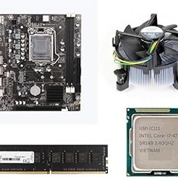 H81 Motherboard Assembled Kit with Processor I7 4th (4770/4790/4790S) Gen 3.40 Ghz + 8GB DDR3 RAM + CPU Fan + ATX (1 Year Replacement Warranty)-29
