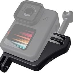 Action Pro Vertical Mount Compatible with GoPro-13/12/11/10/9/8/7/6/5/4/DJI Osmo Action Camera, Insta 360 X3 X4 and iPhone (Black)-image-83