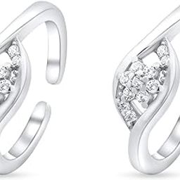 925 Sterling Silver Golden Stride Adjustable Toe Ring-53
