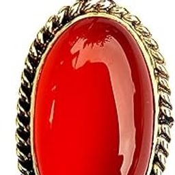 Red Yamini Sulemani Hakik 11.25 Ratti Lab Certified Red Haqik Panchdhatu Gold Plated Pack Of 1 Pendant Locket For Men & Women-image-79