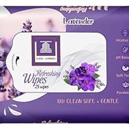 Daily Face Cleansing Wipes with Vitamin E | Hydrating, Refreshing Wipes | Paraben and Alcohol Free | 1 Rose + 1 Lavender | 25 Wipes per pack, Total 50 Wipes-image-75