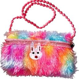 Little Girls Toddler Crossbody Purse with Pearl Flowers Mini Cute Princess Handbags Shoulder Bag-image-12