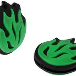 UJEAVETTE 6x2 Piece Silicone Flame Tennis Racket Shock Absorber Shockproof Damper Green- Sporting Goods- Tennis & Racquet Sports- Tennis- Other Tennis-image-50