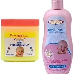 SOFSKIN (USA Brand) Combo BABY JELLY (Anti Diaper Rash Cream) 170 GM AND BABY LOTION 300 ML-image-2
