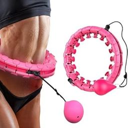 QITIS Weighted Hula Circle with 24 Links Infinity Fitness Hoop Plus Size Smart Exercise Equipment Suitable for Adults Women Exercise and Beginners Weight Loss-image-62